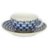 Lomonosov Imperial Porcelain Espresso Coffee Cup And Saucer Cobalt Net 40 Ml