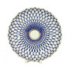 Lomonosov Imperial Porcelain Cookie Pastry Dish Cobalt Net Tulip