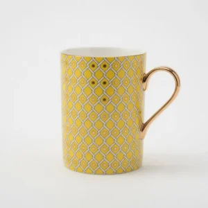 Lomonosov Imperial Bone China Porcelain Mug Idyll Sunny Yellow  400 Ml