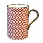 Lomonosov Imperial Bone China Porcelain Coffee Mug Idyll Scarlet 1 400 Ml