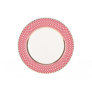 LOMONOSOV IMPERIAL PORCELAIN DINNER PLATE SCARLET v.2 SMOOTH 27 cm