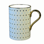 Lomonosov Imperial Bone China Porcelain Coffee Mug Idyll Azure V.2 400 Ml