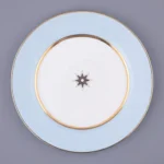 Lomonosov Imperial Porcelain Dinner Plate Azure Blue 20 Cm