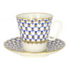 Lomonosov Imperial Bone China Porcelain Espresso Cup Black Coffee Cobalt Net 80 Ml