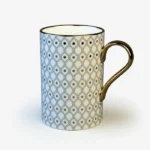 Lomonosov Imperial Bone China Porcelain Coffee Mug Idyll Azure V.1 400 Ml