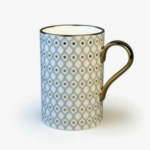 Lomonosov Imperial Bone China Porcelain Coffee Mug Idyll Azure V.1 400 Ml