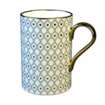 Lomonosov Imperial Bone China Porcelain Coffee Mug Idyll Azure V.1 400 Ml