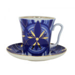 Lomonosov Imperial Porcelain Coffee Latte Hot Chocolate Mug Shining Glory 360 Ml