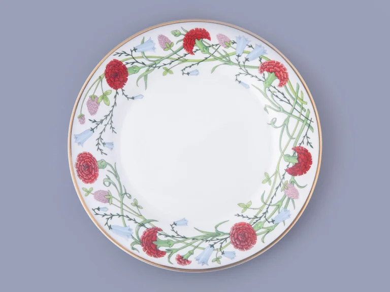 LOMONOSOV IMPERIAL BONE CHINA PORCELAIN DINNER PLATE 27CM RABBIT ALICE GARDEN