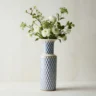 Lomonosov Imperial Porcelain Flower Vase Cobalt Net Round 27 Cm