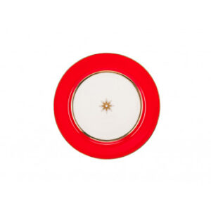 LOMONOSOV IMPERIAL PORCELAIN DINNER PLATE SCARLET 20 cm