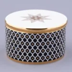 Lomonosov Imperial Bone China Porcelain Treasure Jewelry Box NERO