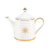 Lomonosov Imperial Bone China Porcelain Teapot AZURE GOLD 900 ml