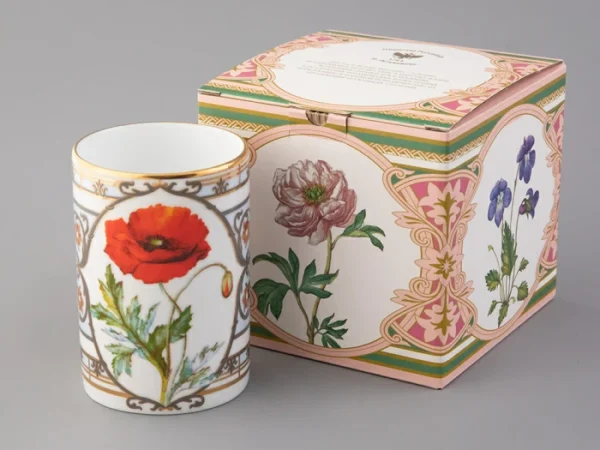 Lomonosov Porcelain Gift Set Mug Poppy 400ml