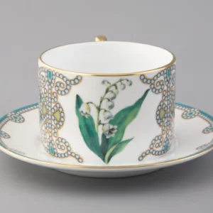 Lomonosov Porcelain Gift Set teacup with saucer Lily of the valley, 250ml