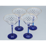 LOMONOSOV IMPERIAL GLASS MARTINI COBALT NET SET 4 PC 150 ML