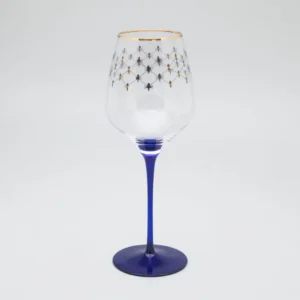 LOMONOSOV IMPERIAL GLASS WINE COBALT NET SET 4 PC 380 ML