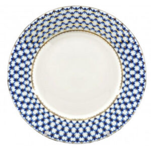 Lomonosov IMPERIAL Porcelain Serving Plate Cobalt NET 30 cm