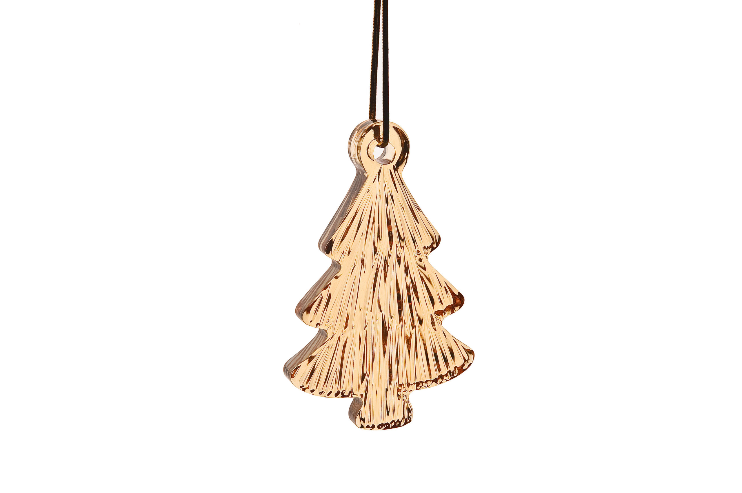 Goos Crystal Festive Decor Collection "Christmas tree" (amber) 10cm