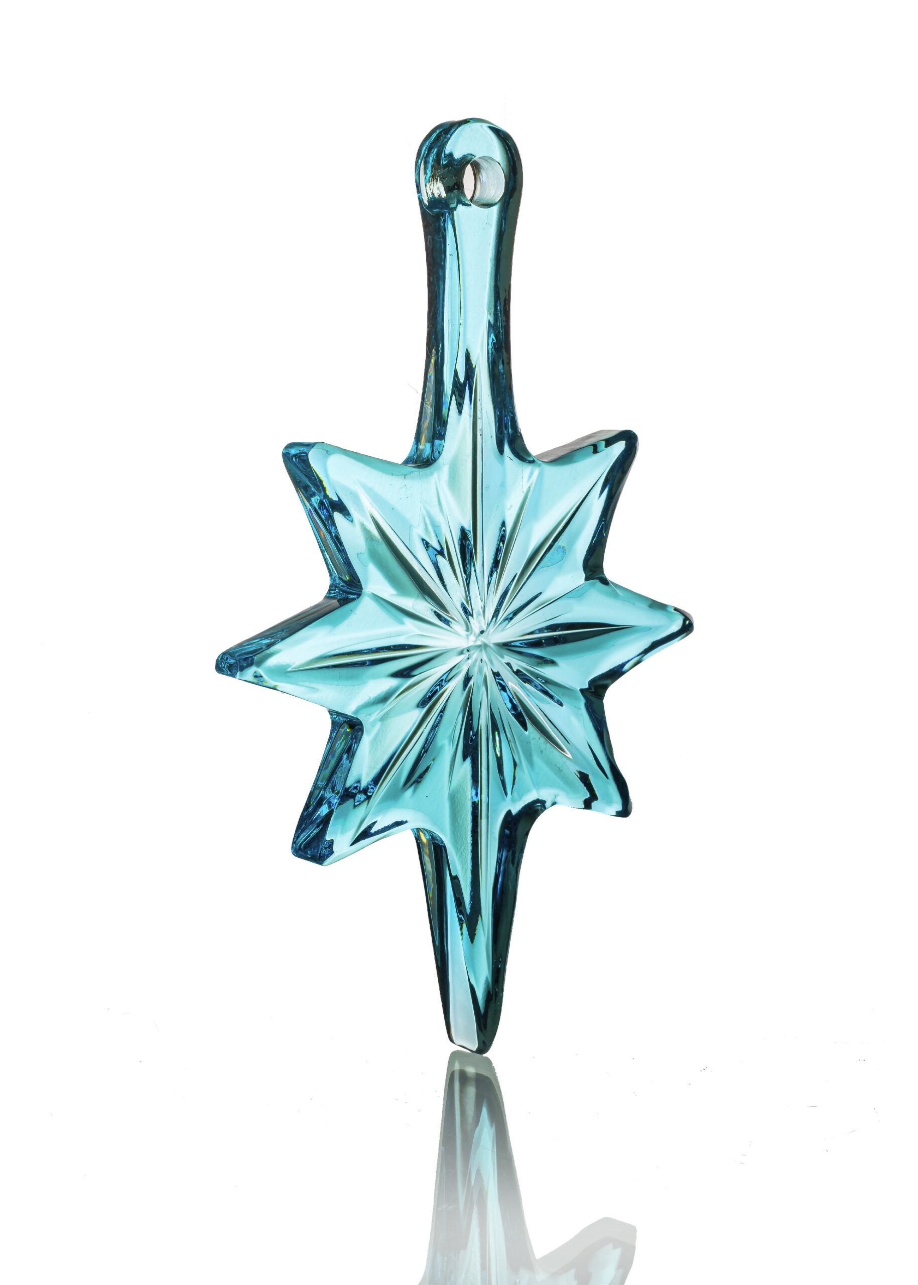 Goos Crystal Festive Decor Collection "Star" (turquoise) 12.7cm