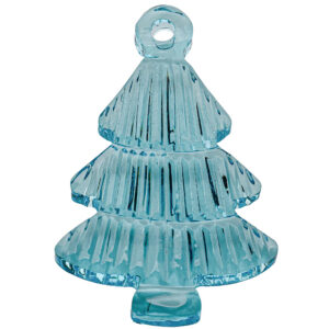 Goos Crystal Festive Decor Collection "Christmas tree" (turquoise) 10cm