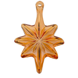 Goos Crystal Festive Decor Collection "Star" (amber) 12.7cm