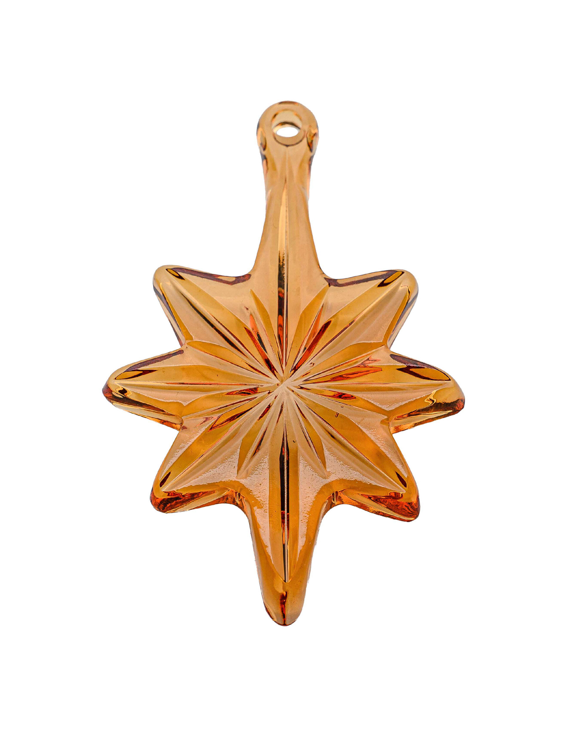 Goos Crystal Festive Decor Collection "Star" (amber) 12.7cm