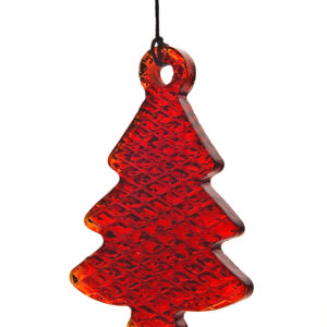 Goos Crystal Festive Decor Collection "Christmas tree" (red) 10cm