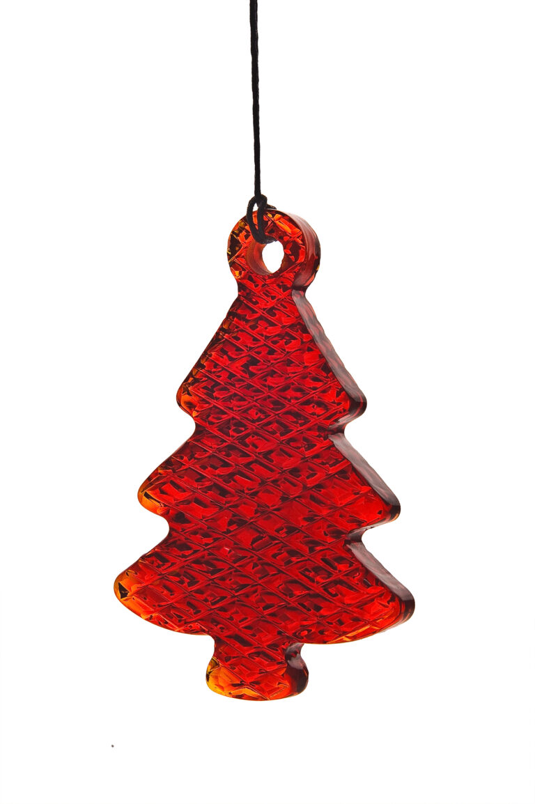Goos Crystal Festive Decor Collection "Christmas tree" (red) 10cm