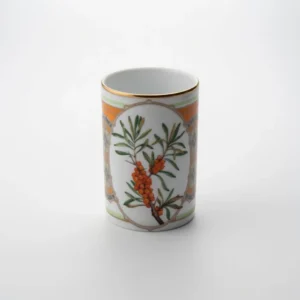 Lomonosov Porcelain Gift Set Mug Siberian sea buckthorn 400ml