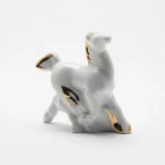 Lomonosov Porcelain Sculpture of the Horse (zodiac sign) in gold