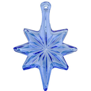 Goos Crystal Festive Decor Collection "Star" (cornflower blue) 12.7cm
