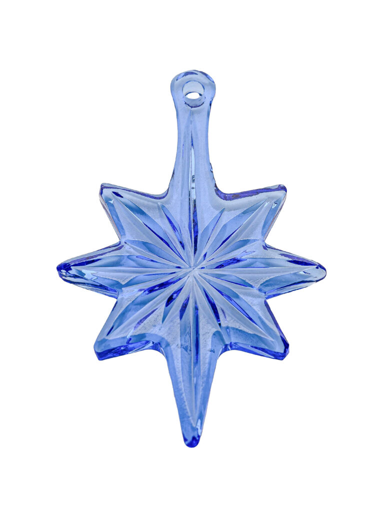 Goos Crystal Festive Decor Collection "Star" (cornflower blue) 12.7cm