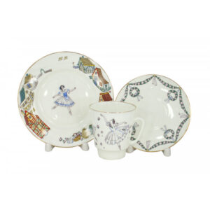 LOMONOSOV IMPERIAL BONE CHINA PORCELAIN ESPRESSO CUP SET MAY BALLET GISELLE 165 ml