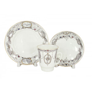 LOMONOSOV IMPERIAL BONE CHINA PORCELAIN ESPRESSO CUP SET MAY BALLET SWAN LAKE 165 ml