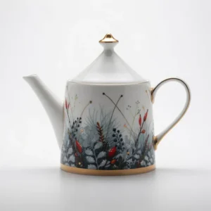 LOMONOSOV IMPERIAL BONE CHINA PORCELAIN TEA POT KALENDA