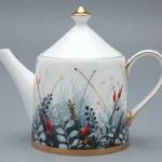 LOMONOSOV IMPERIAL BONE CHINA PORCELAIN TEA POT KALENDA