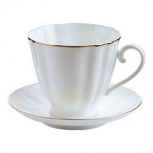 LOMONOSOV IMPERIAL BONE CHINA PORCELAIN ESPRESSO TEA CUP CARNATION GOLDEN EDGE 200 ml