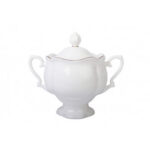 LOMONOSOV IMPERIAL PORCELAIN SUGAR BOWL NATASHA GOLDEN EDGE 300 ml