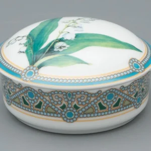 Lomonosov Porcelain Jewelry box Lily of the valley