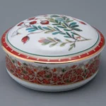 Lomonosov Porcelain Jewelry box Cranberry