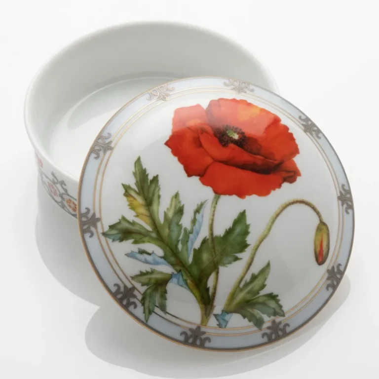 Lomonosov Porcelain Jewelry box Poppy