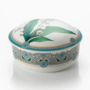 Lomonosov Porcelain Jewelry box Lily of the valley