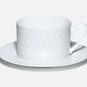 Lomonosov Porcelain cup with saucer Pearl 300ml
