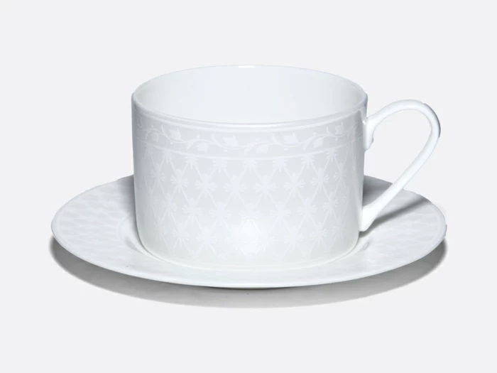 Lomonosov Porcelain cup with saucer Pearl 300ml