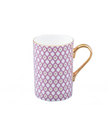 Lomonosov Imperial Bone China Porcelain Coffee Mug Idyll Pink V.1 400 Ml