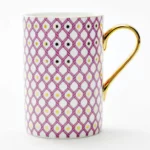 Lomonosov Imperial Bone China Porcelain Coffee Mug Idyll Pink V.1 400 Ml