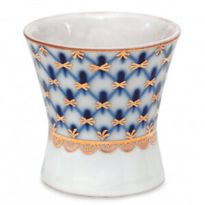 Lomonosov Imperial Porcelain Cobalt Net Egg Cup