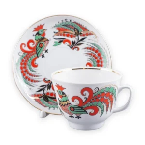 Gift Roosters cup & saucer, 375 ml