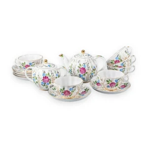 Golden Grasses tea set, Tulip